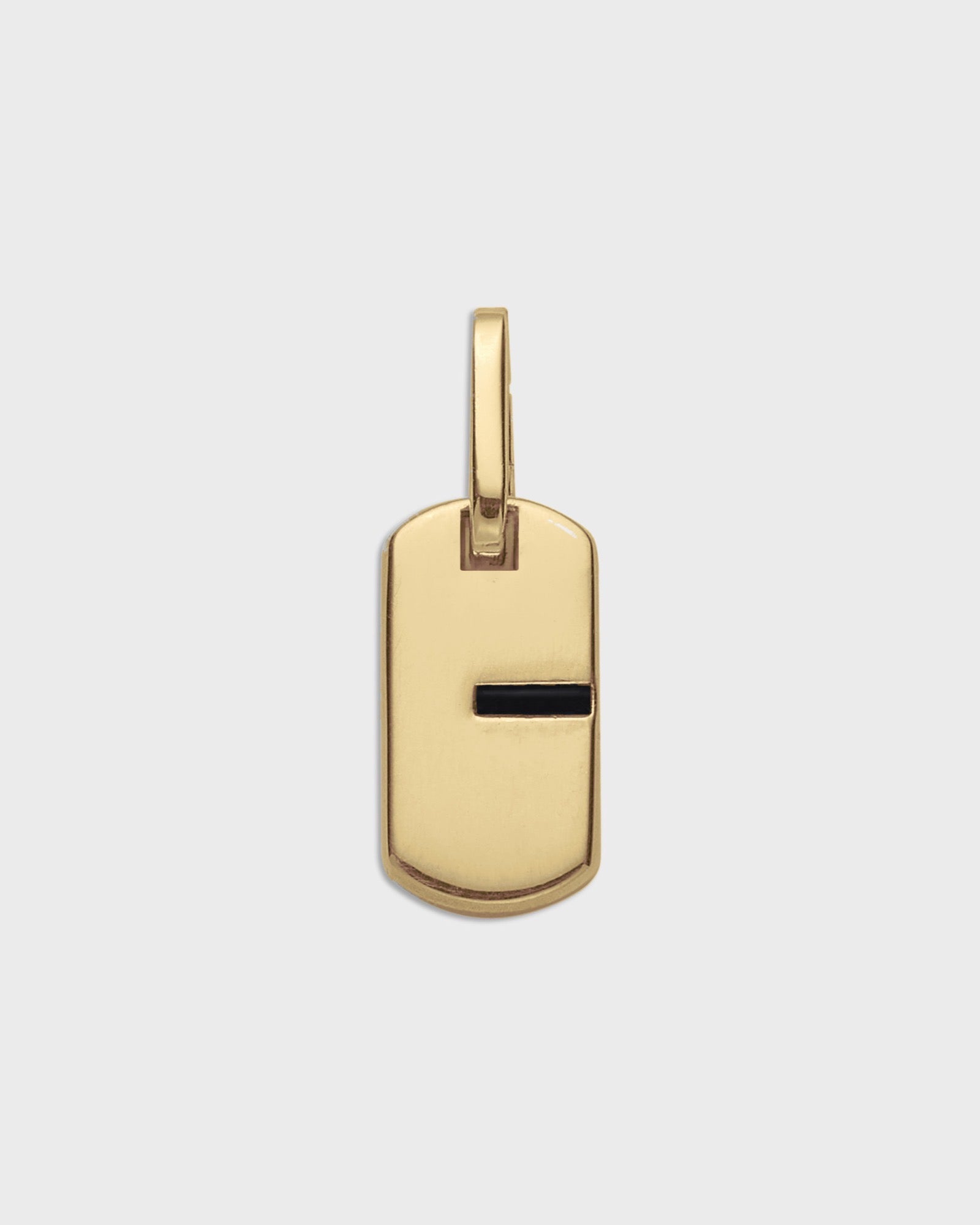 Aléo Studio pendant in 14k gold with a ruby accent