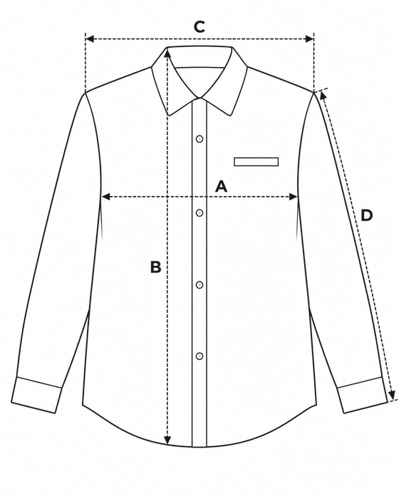 Shirt measurement diagram